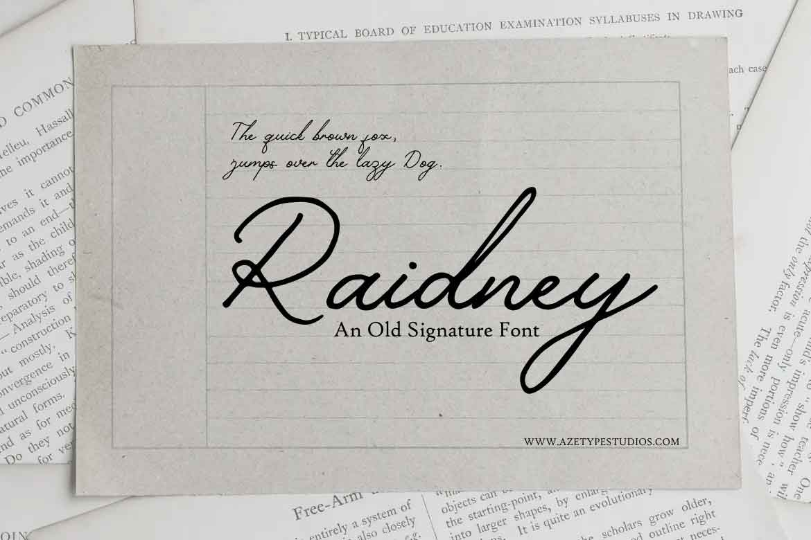 Raidney Font