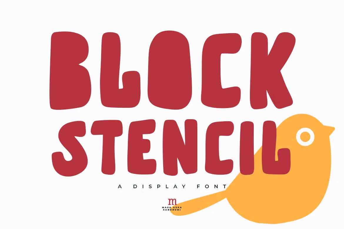 Block Stencil Font