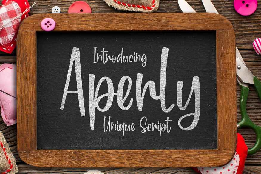 Aperly - Unique Script Font