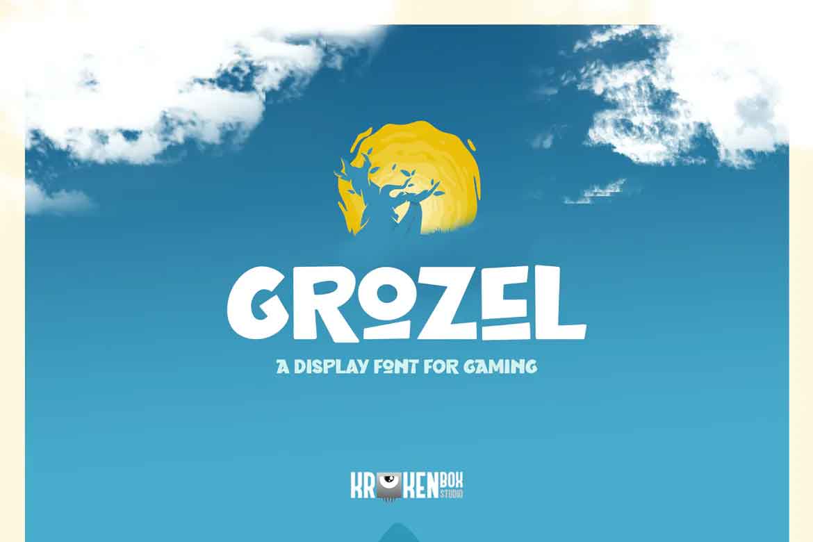Grozel Gaming Display Font