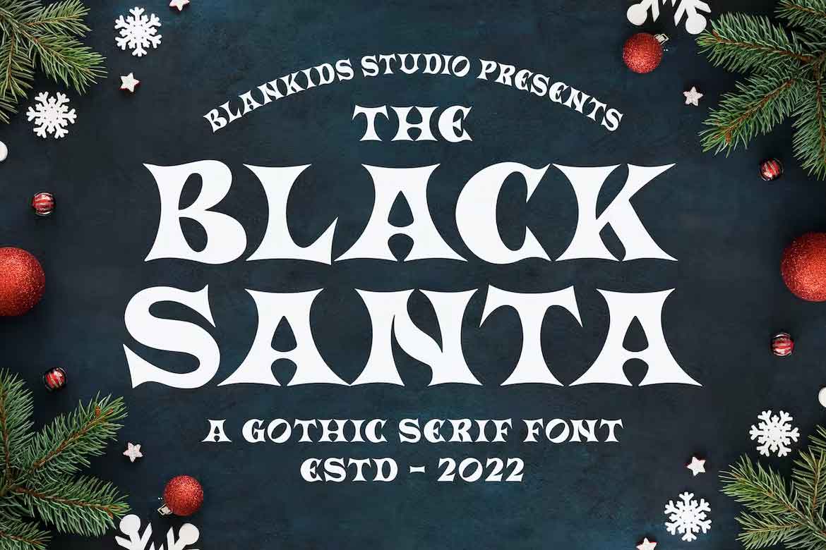 Black Santa Font