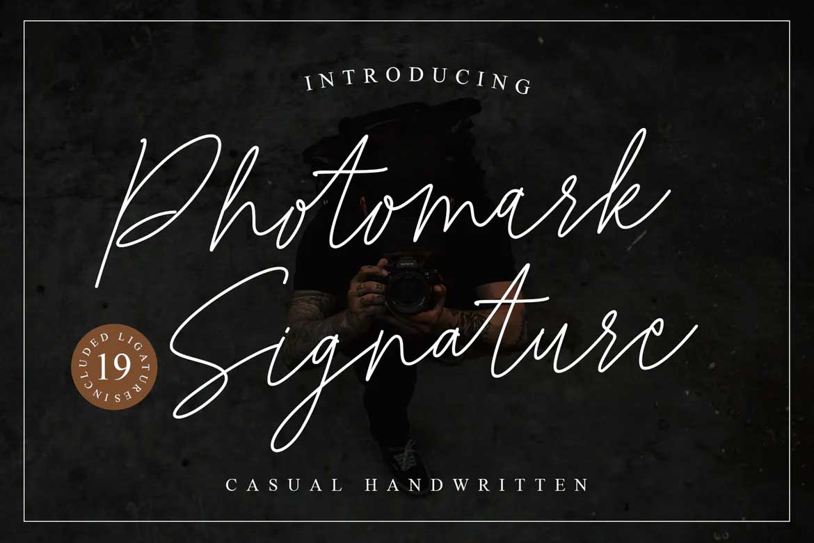 Photomark Signature Font