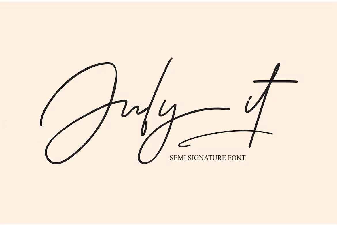 July it Signature Font