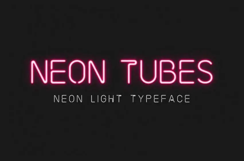 Neon Tubes – Neon Light Font