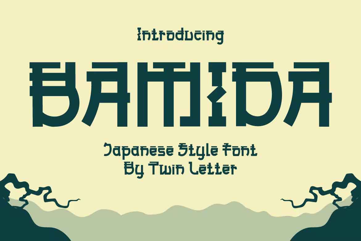 Bamida Faux Japanese Font