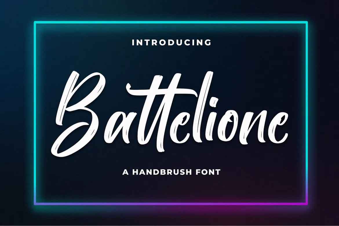 Battelione Brush Font