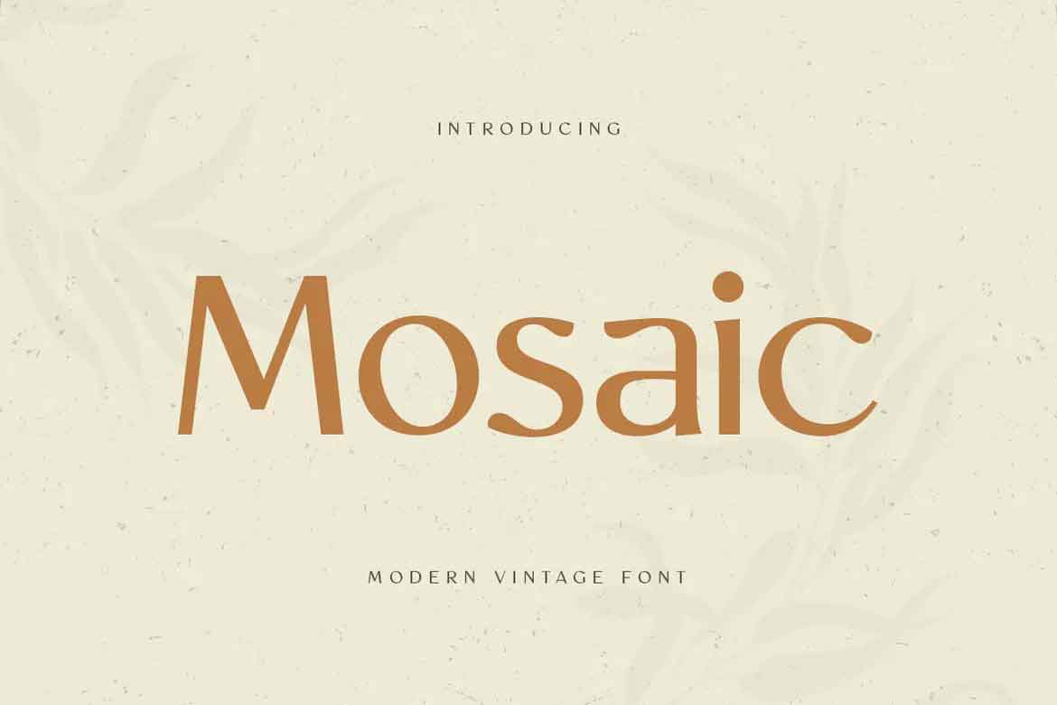 Mosaic Font