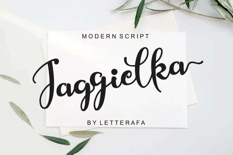 Jaggielka - Modern Script Font