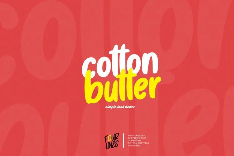 Cotton Butter Font