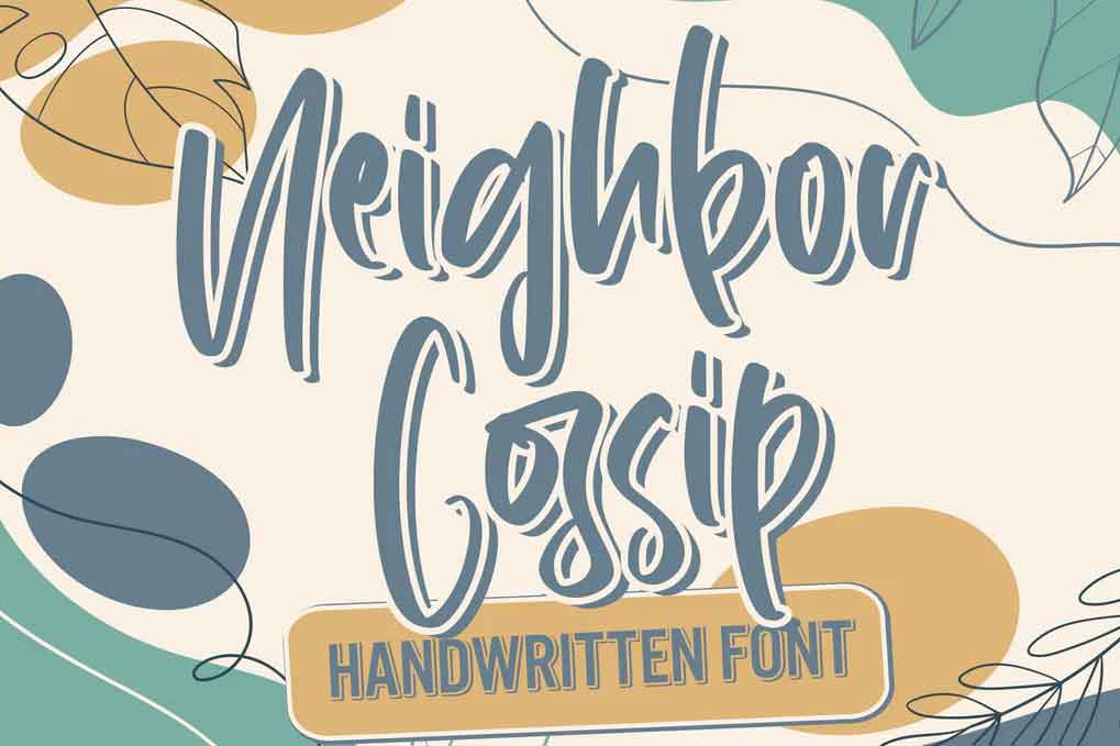 Neighbor Gossip Font