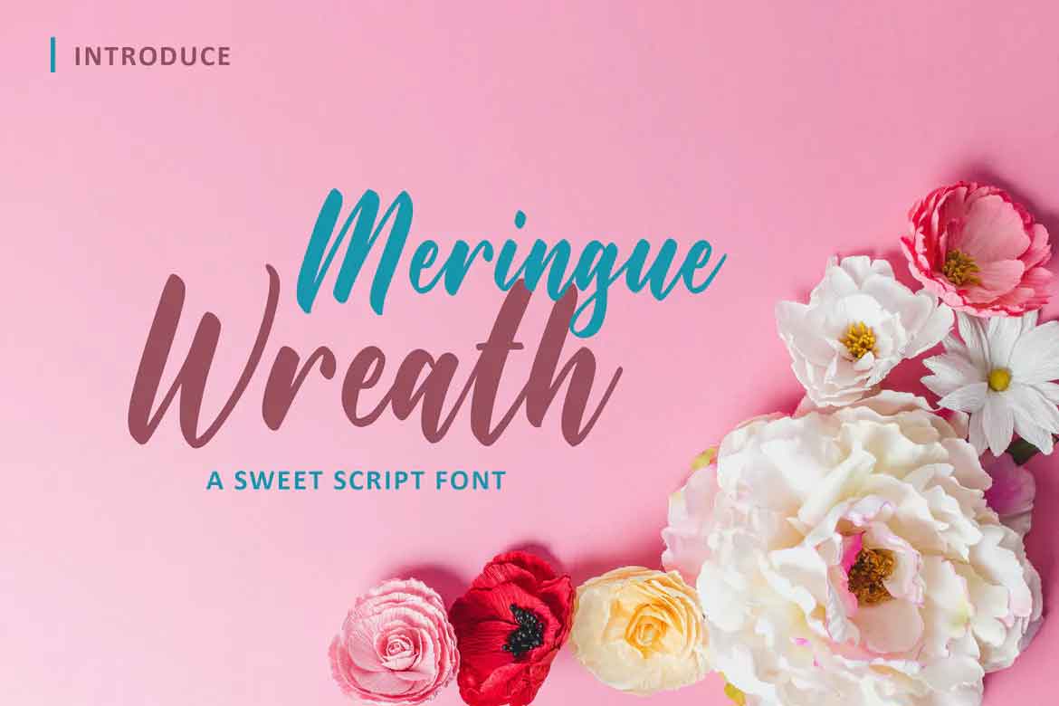 Maringue Wreath Font