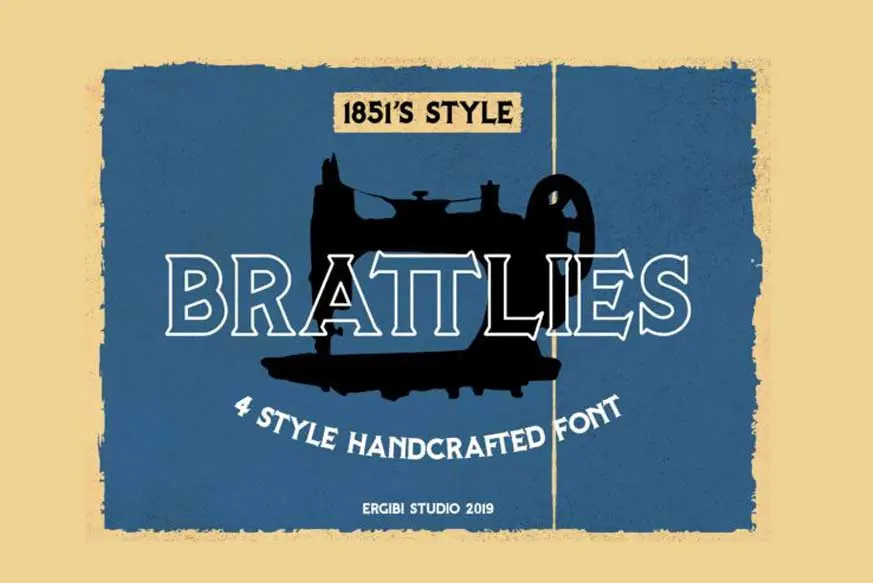 Brattlies 1851’s Font