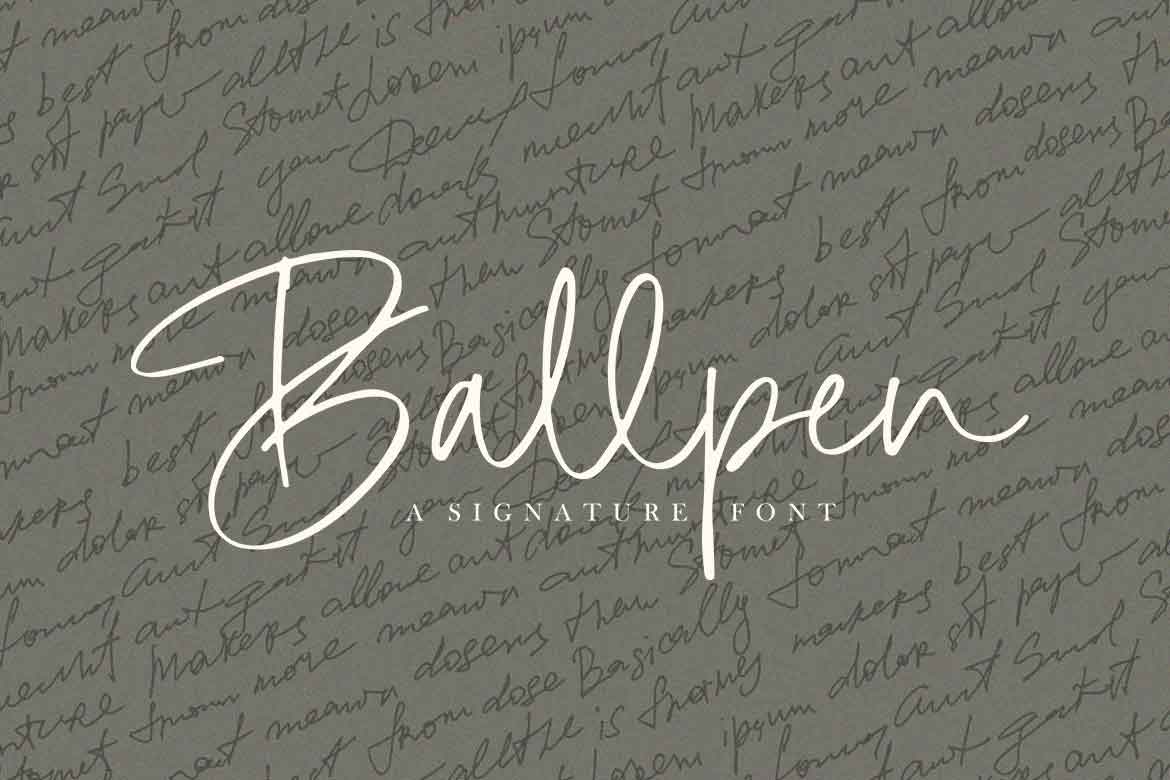 Ballpen Font