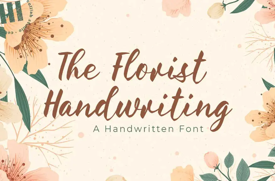 The Florist Handwriting