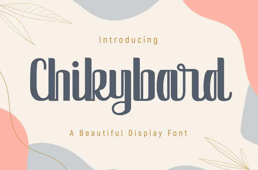 CHIKYBARD Font