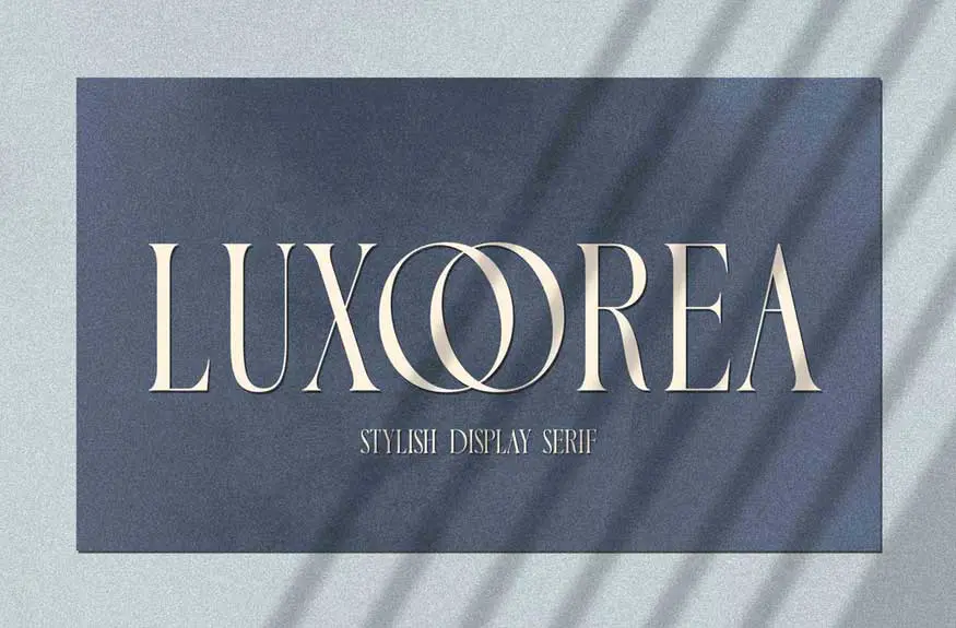 Luxoorea - Stylish Display Serif