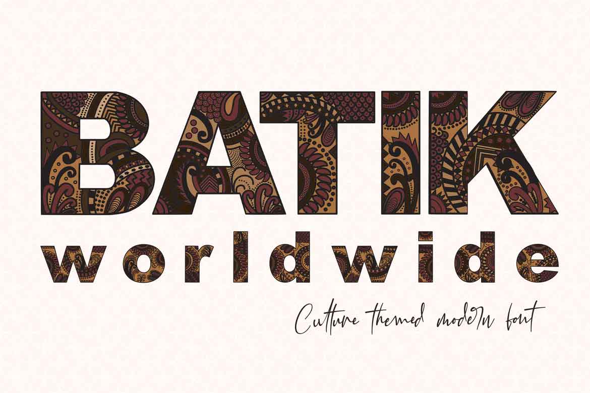 Batik Worldwide Font