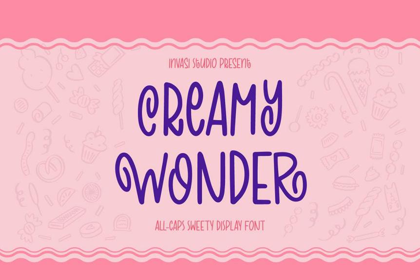 Creamy Wonder Display Font