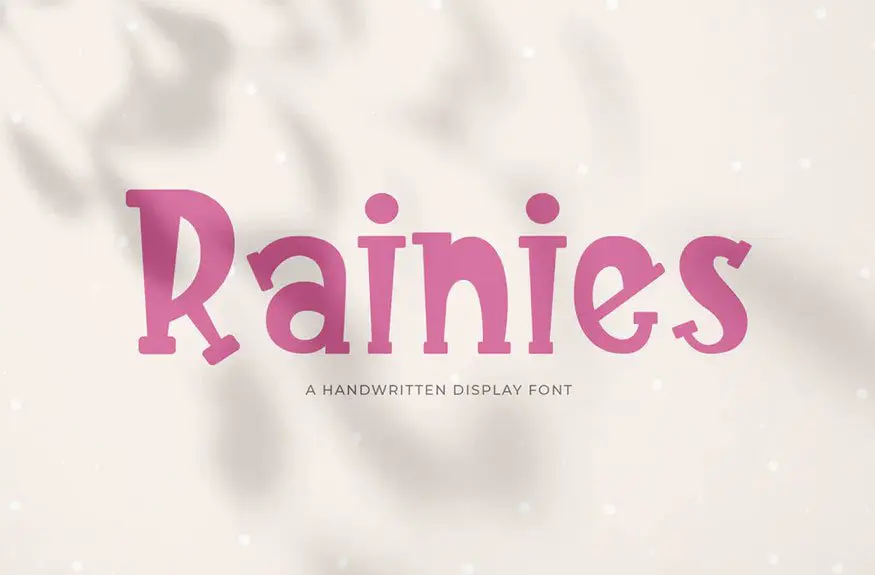 Rainies - A Handwritten Font