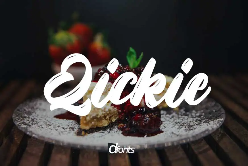 Qickie - Unique Script Font