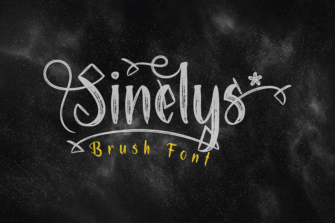 Sinelys Brush Font