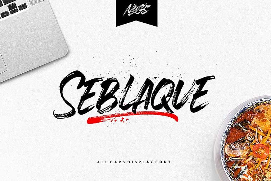 Seblaque Brush Font