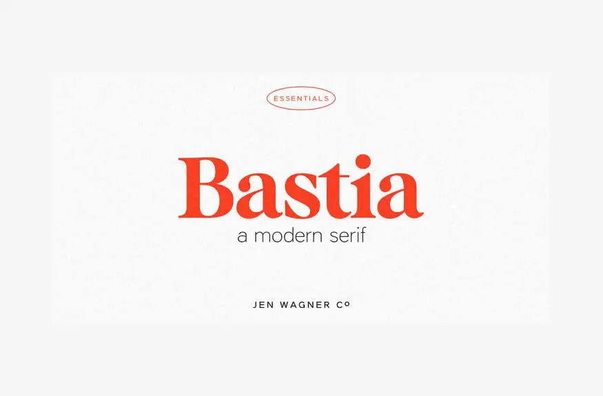 Bastia – A Modern Serif