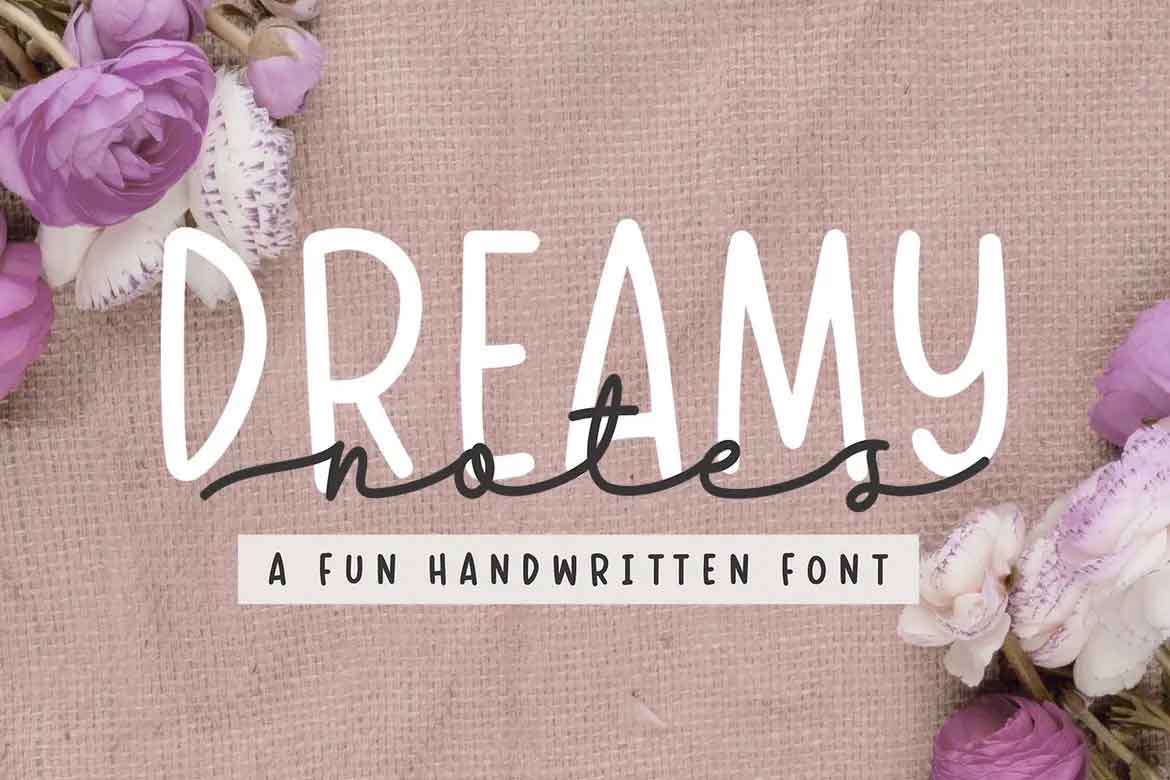 Dreamy Notes Font Duo