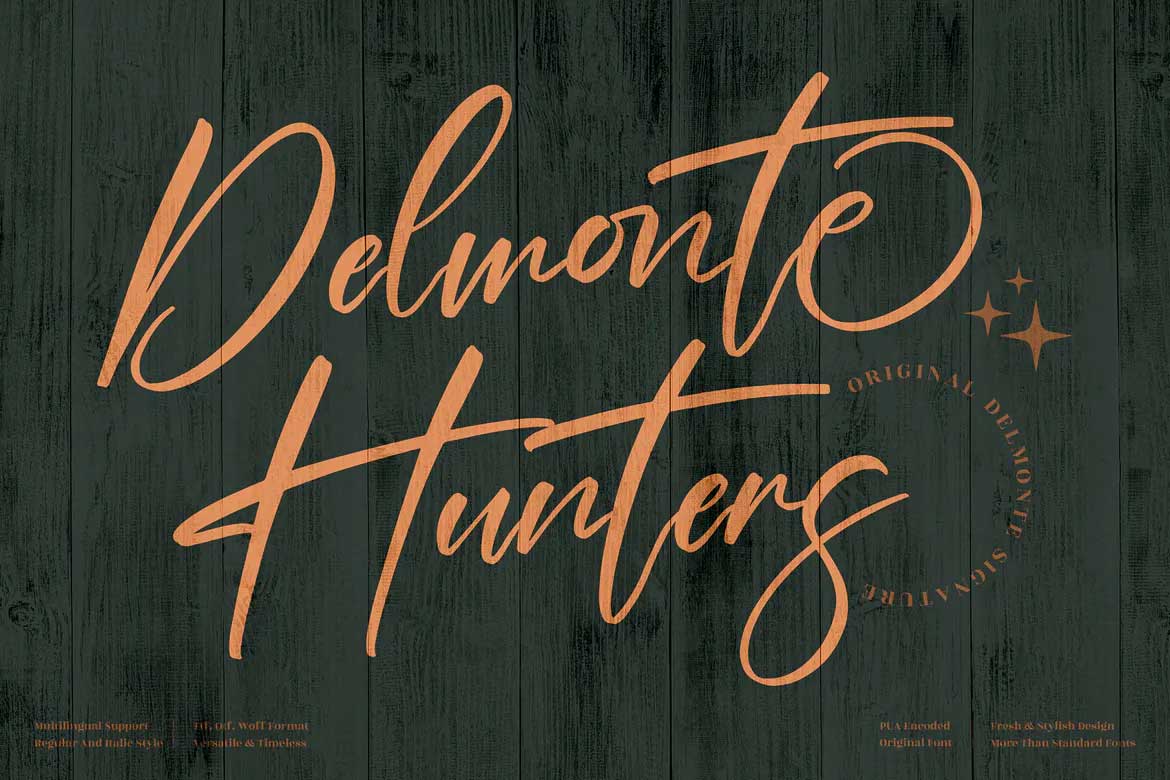 Delmonte Hunters Font