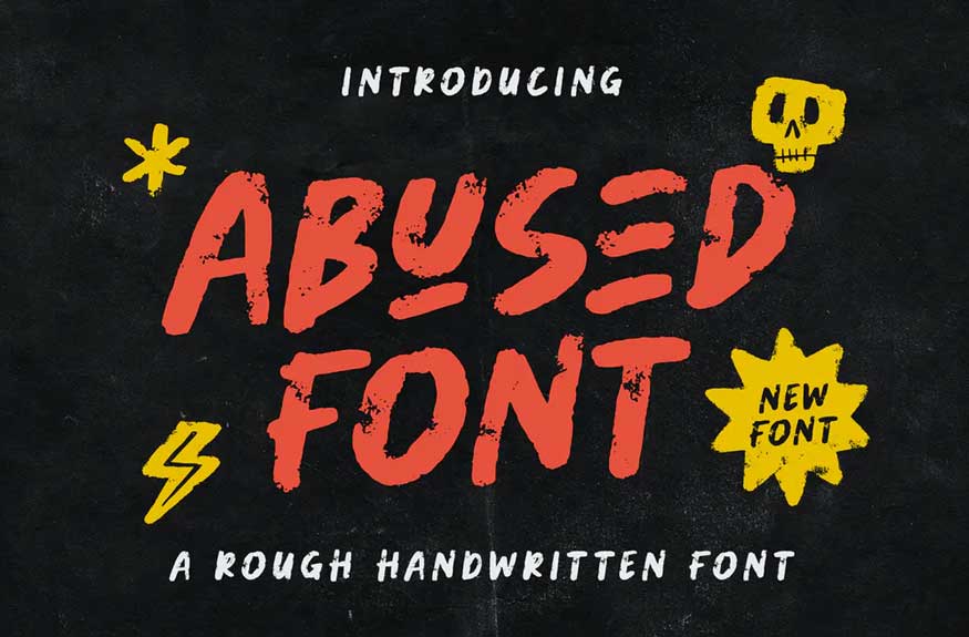 Abused Font