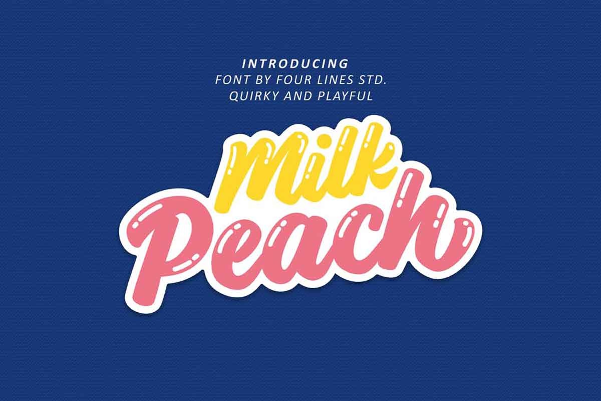 Milk Peach Font