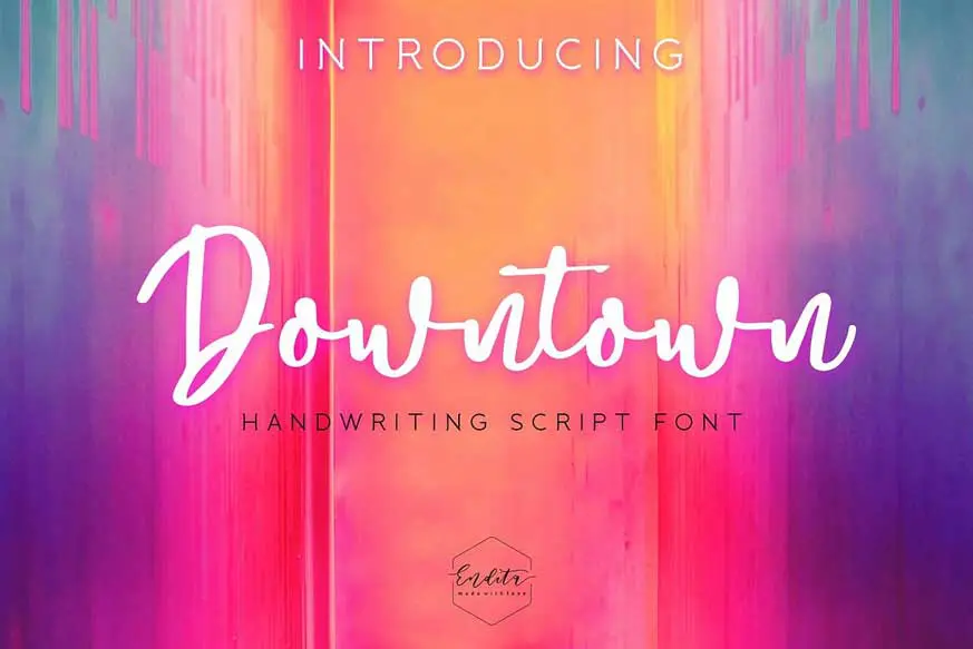 Downtown - Handwriting Script Font