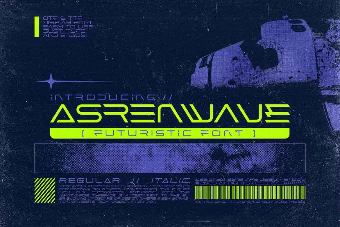 Asrenwave Font