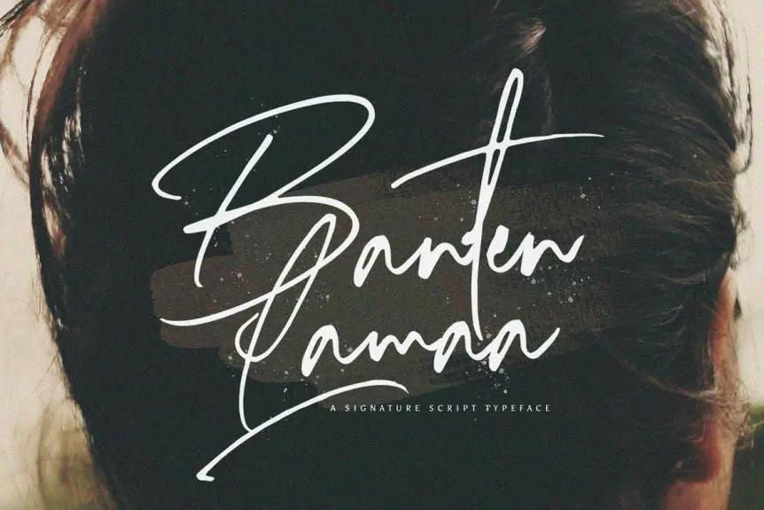 Banten Lama - Signature Script Font