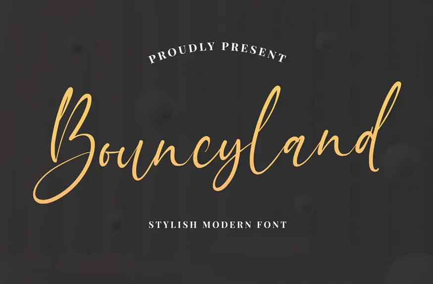 Bouncyland Font