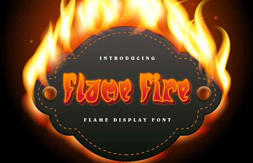 Flame Fire Font