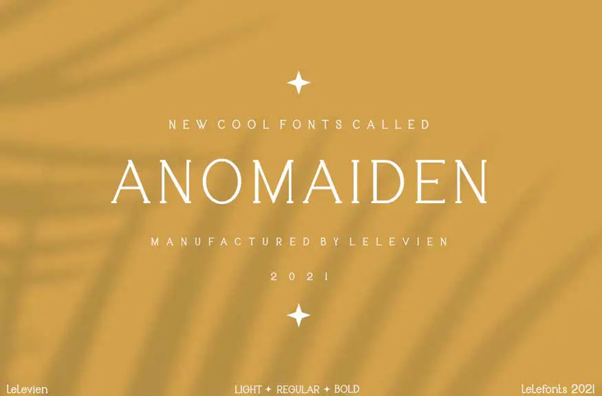 Anomaiden Font