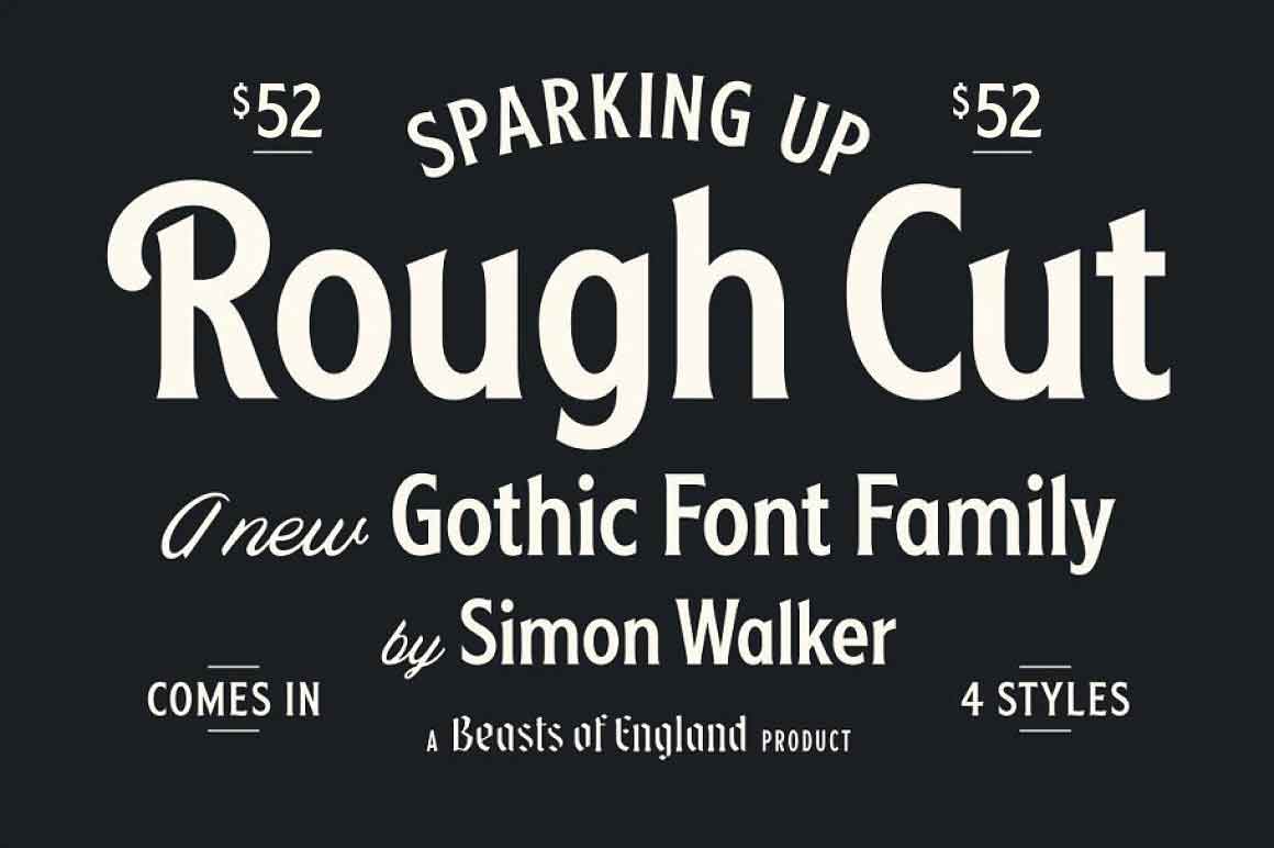 Rough Cut Font