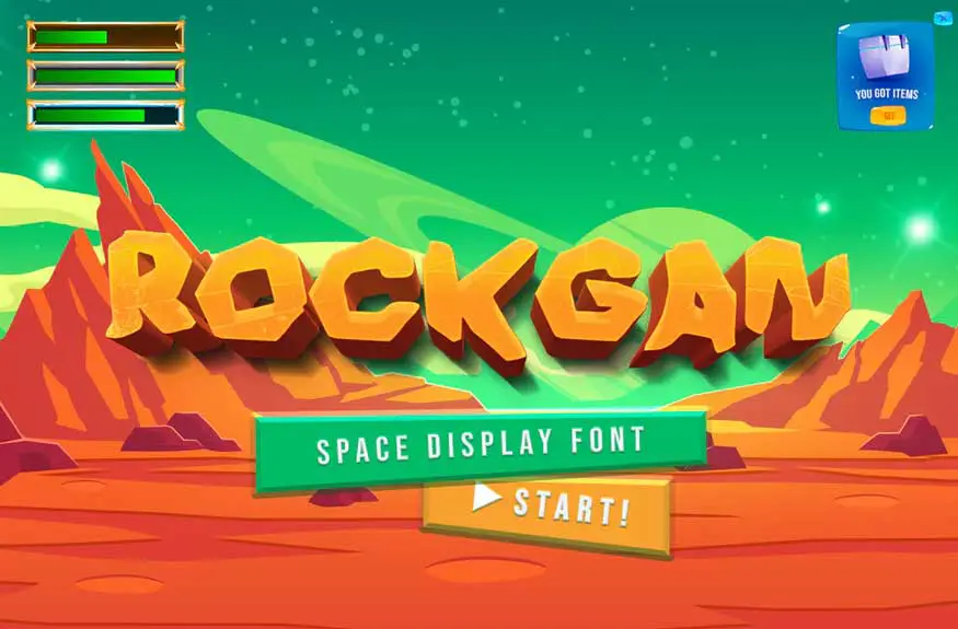 Rockgan Space Font