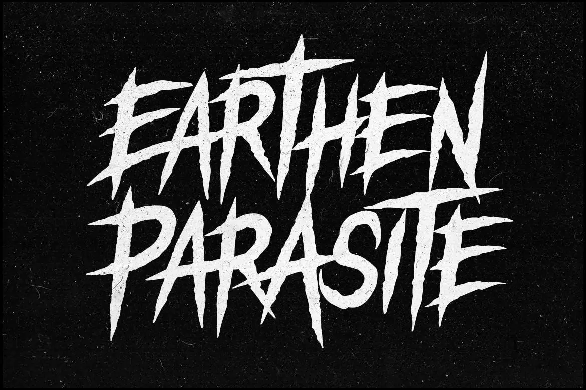 Earthen Parasite - Horror Font