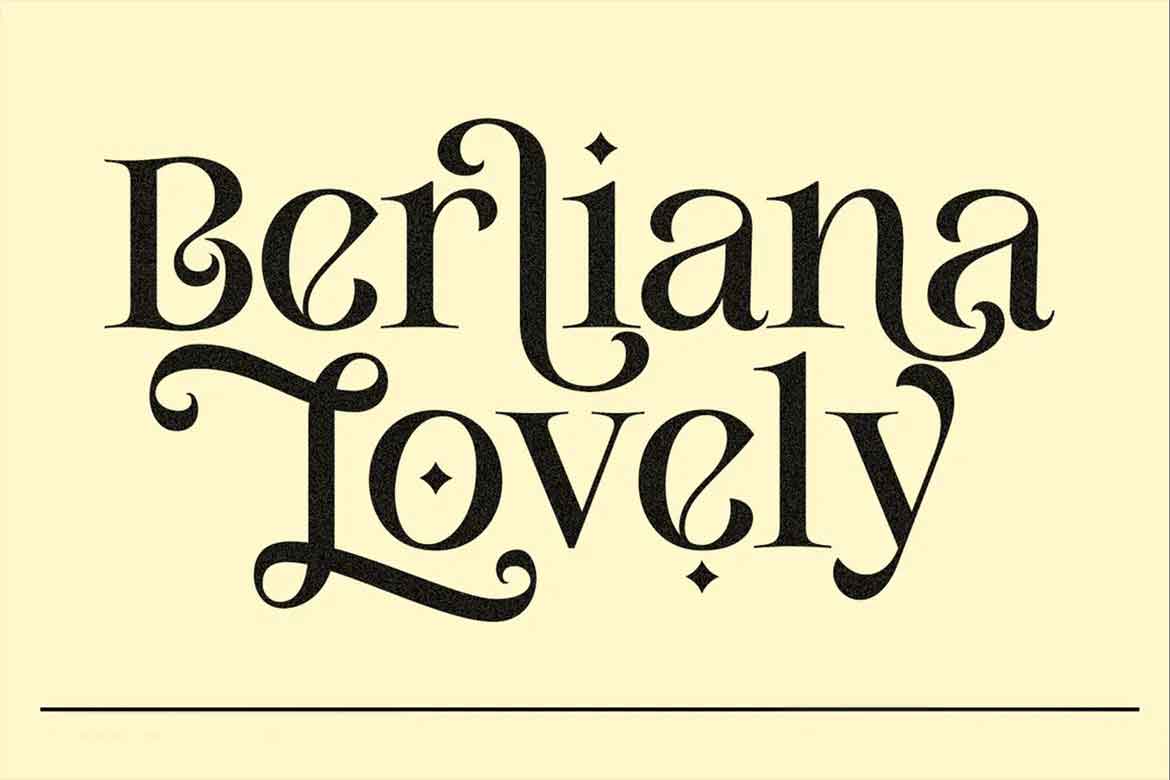 Berliana Lovely Font