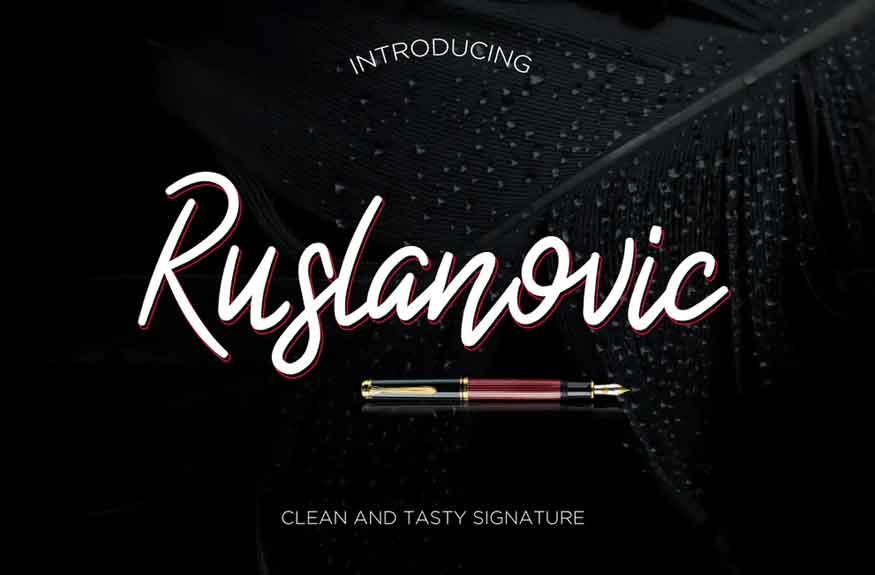 Ruslanovic Font