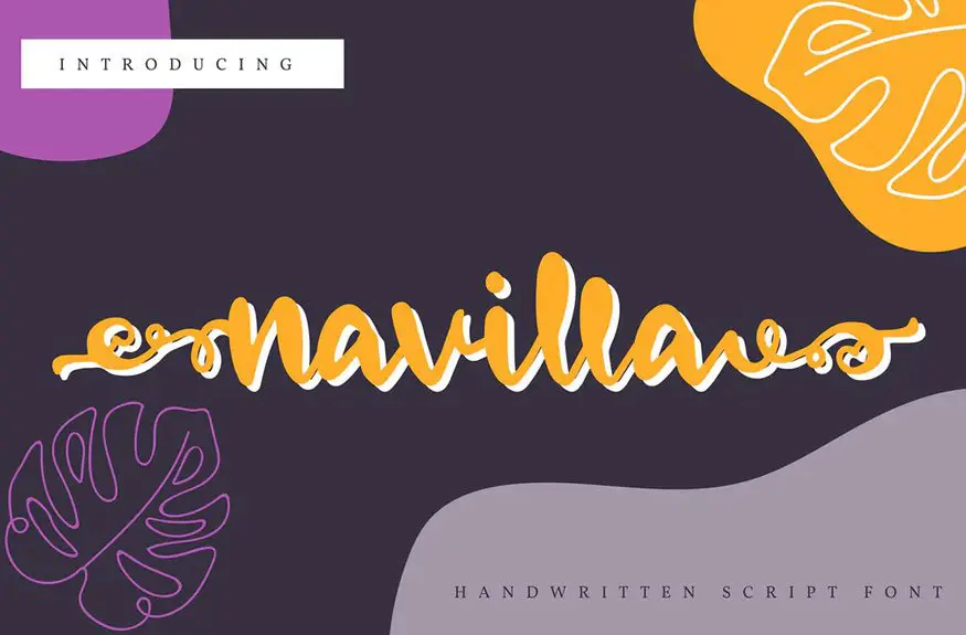 Navilla | Handwritten Script Font