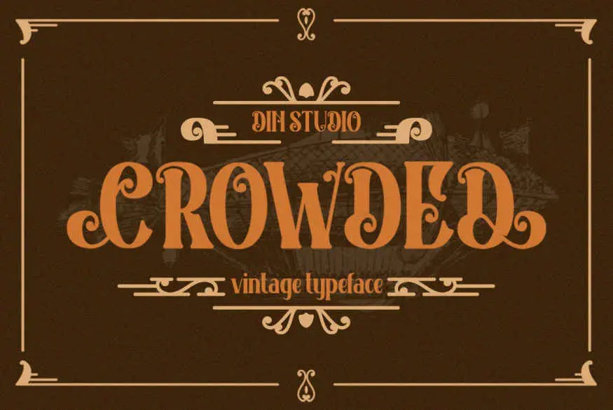 Crowded - Vintage Font