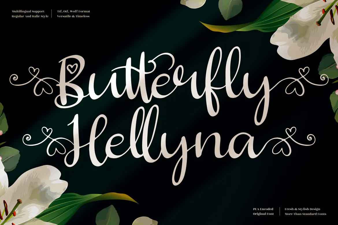 Butterfly Hellyna Font