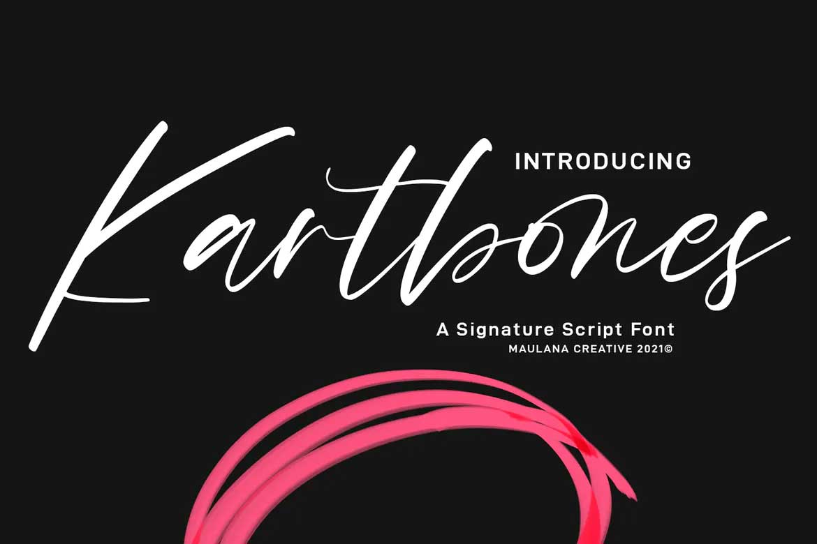 Kartbones Script Font