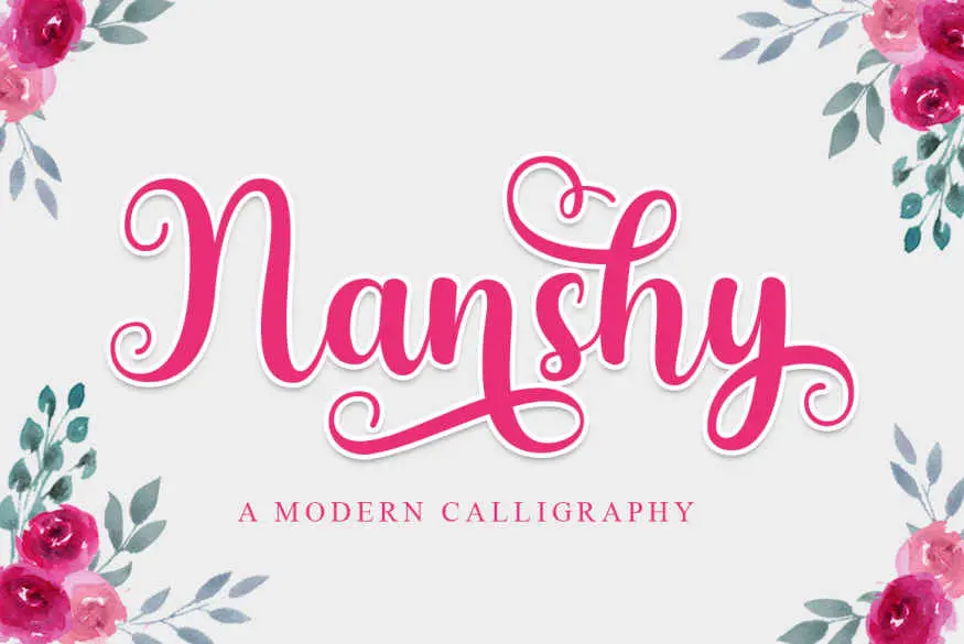 Nanshy - A Modern Calligraphy Font