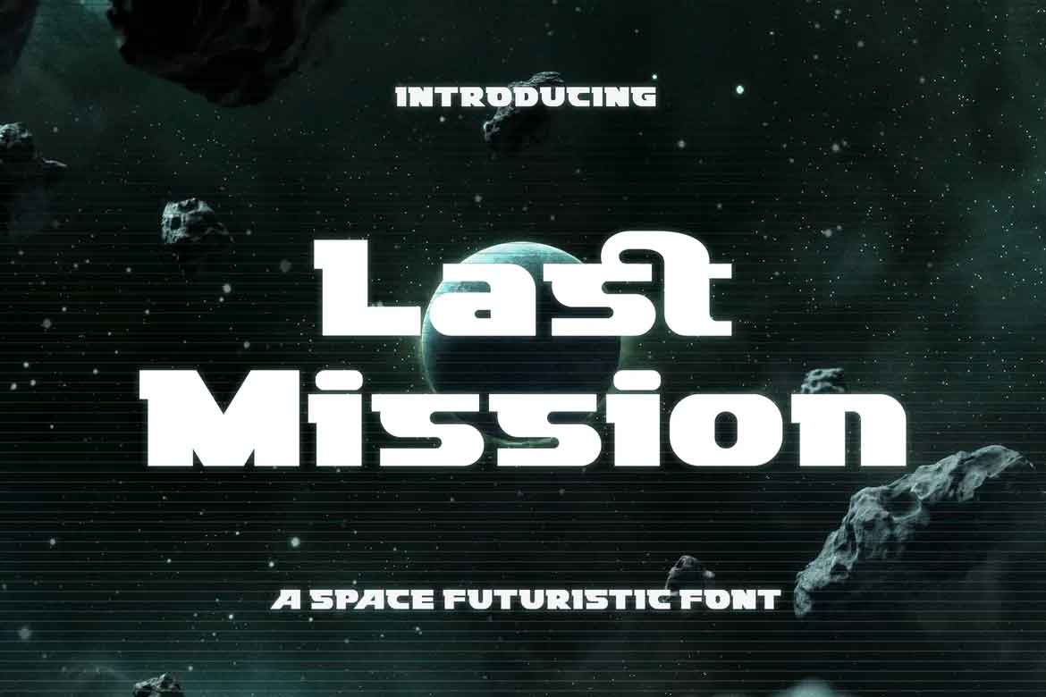 Last Mission Space Futuristic Font