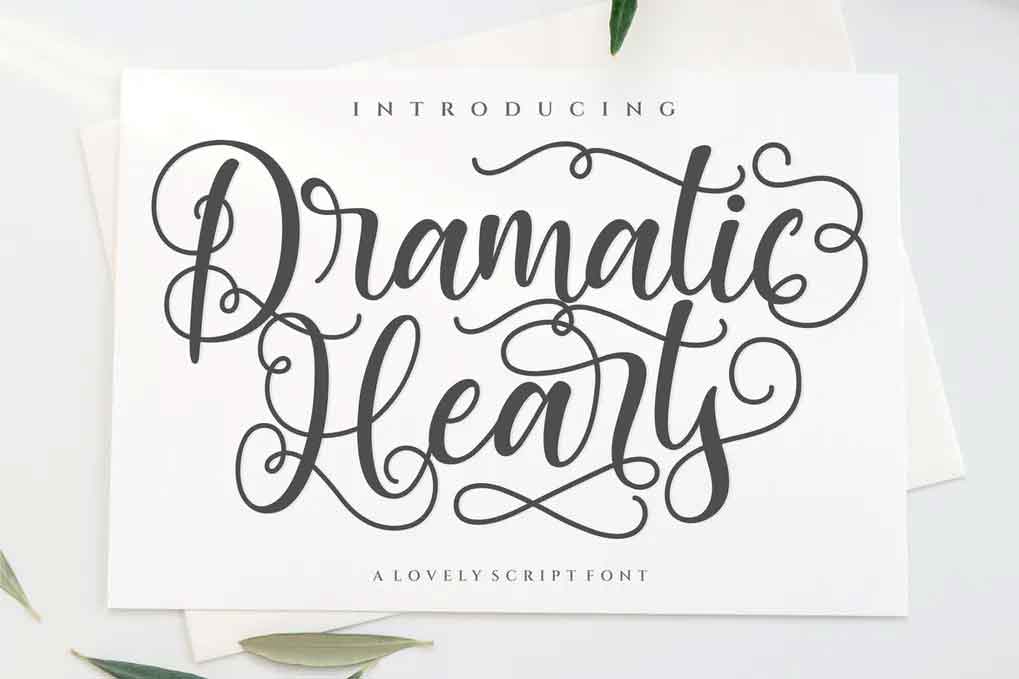 Dramatic Hearts Font
