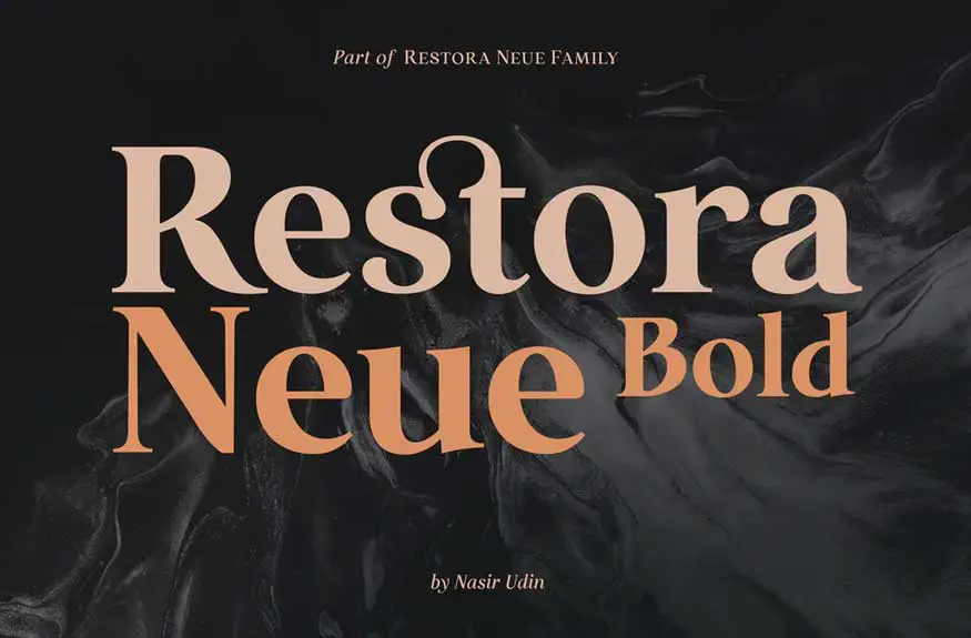 Restora Neue Bold